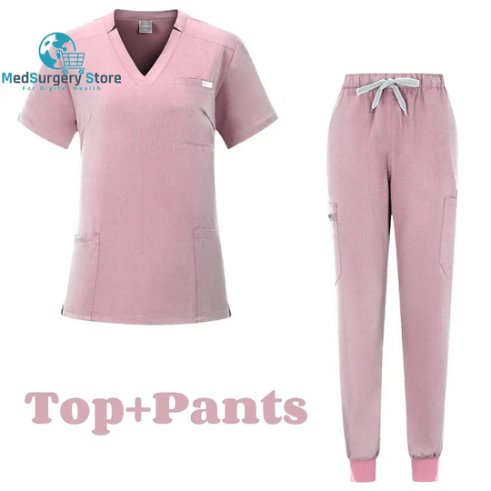 Manches courtes Médecin Accessoires Hôpital Stylish Female Womens Stretch Medical Scrubs Nurse Uniform Medicals Spa Women Uniforms