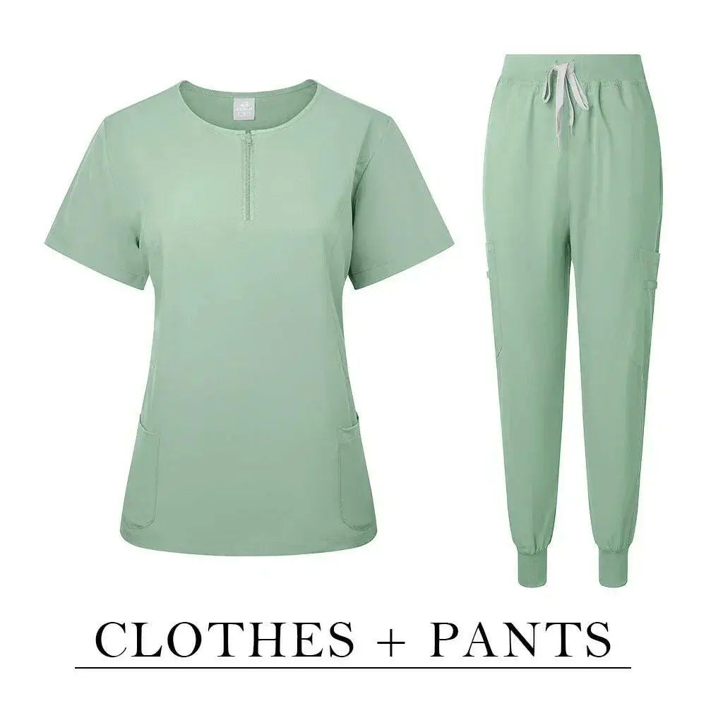 Surgical Uniform Women's Care Set Top Pants Medical Scrub Clinical Beauty Salon Hospital Setnurse Hospital
