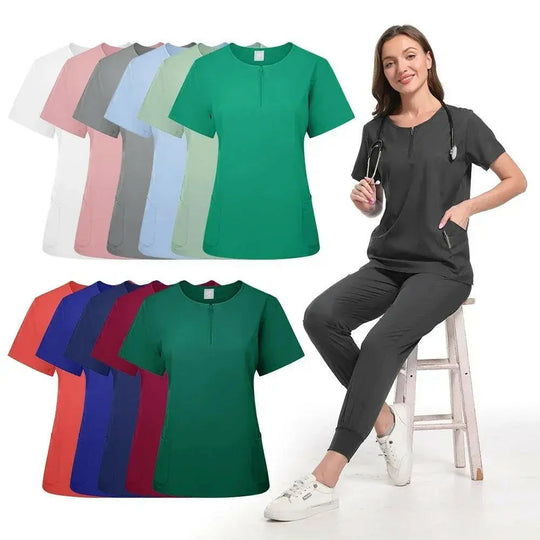 Surgical Uniform Women's Care Set Top Pants Medical Scrub Clinical Beauty Salon Hospital Setnurse Hospital