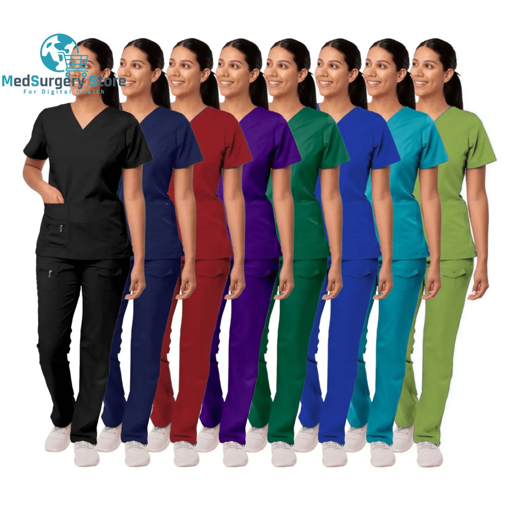 New Surgical Uniforms Woman Scrubs Medico Work Wear Top and Pants Sets Clinical Medical Suit Clothes for Doctor Nursing Uniform